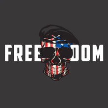 Freedom American Skull Artwork - Military Veteran Products