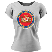 4th CEB USMC Unit ladie's T-Shirt, 4th CEB logo, USMC gift ideas for women, Marine Corp gifts for women