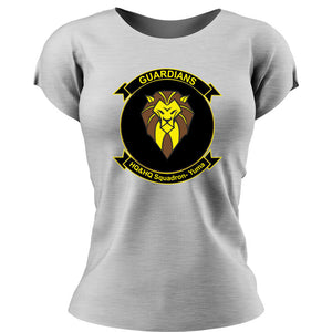 Headquarters & Headquarters Support Squadron Yuma USMC Unit ladie's T-Shirt,  HQ&HQS Yuma USMC Unit logo, USMC gift ideas for women, Marine Corp gifts for women HQ & HQS Yuma 