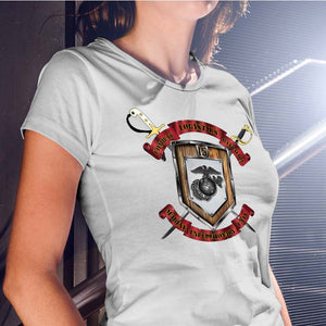 CLB-15 Unit Logo Women's Heather Grey Short Sleeve T-Shirt