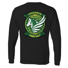 HMH-463 USMC Long Sleeve Unit T-Shirt, HMH-463 logo, USMC gift ideas for men, Marine Corp gifts men or women