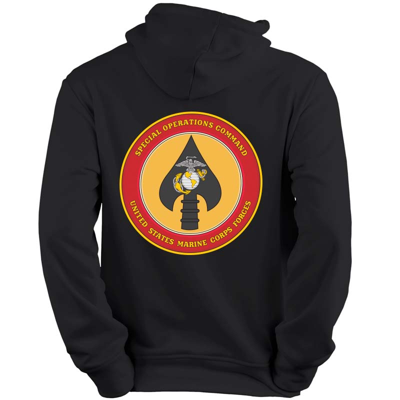 Marine Special Operations Battalion Hoodie-USMC Unit Hoodie 3XL / Black