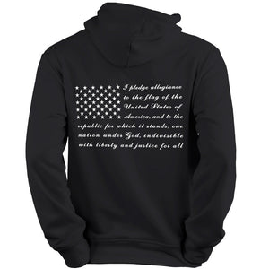 Pledge of Allegiance hoodie patriotic apparel gifts for veterans