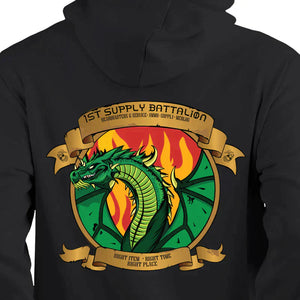 1st Supply Unit Logo Black Sweater, 1st Supply Unit Logo Black Hoodie