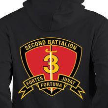 2nd Bn 3rd Marines USMC Unit hoodie, 2dBn 3rd Marines logo sweatshirt, USMC gift ideas, Marine Corp gifts women or men, USMC unit logo gear, USMC unit logo sweatshirts 