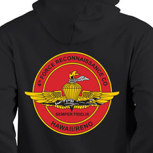 4th Force Reconnaissance Company Marines Unit Logo Black Sweatshirt