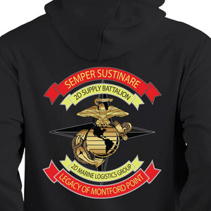 Second Supply battalion USMC Unit Black Sweatshirt, 2d Supply Bn Unit hoodie, 2D Supply Battalion unit sweatshirt, 2d Supply Bn unit hoodie, Marine Corps 2d Supply Nm USMC Hoodie