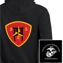 3/3 unit sweatshirt, 3/3 unit hoodie, 3rd battalion 3rd Marines unit sweatshirt, USMC Unit Hoodie, USMC unit gear