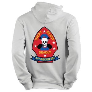 2nd Recon Unit Logo Heather Grey Sweatshirt, 2nd Reconnaissance Unit Logo Heather Grey Hoodie