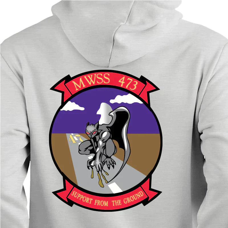 MWSS-473 Unit Sweatshirt, Marine Wing Support Squadron 473, USMC Unit Hoodie