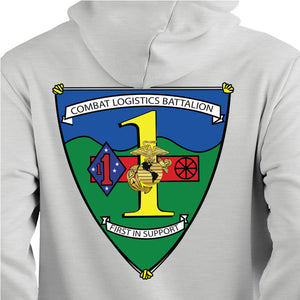 Combat Logistics Battalion USMC Unit hoodie, CLB-1 logo sweatshirt, USMC gift ideas for men, Marine Corp gifts men or women 