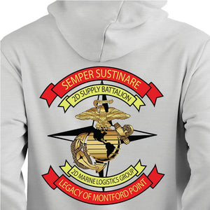 Second Supply battalion USMC Unit Heather Gray Sweatshirt, 2d Supply Bn Unit hoodie, 2D Supply Battalion unit sweatshirt, 2d Supply Bn unit hoodie, Marine Corps 2d Supply Nm USMC Hoodie
