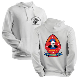 2nd Recon Unit Logo Heather Grey Sweatshirt, 2nd Reconnaissance Unit Logo Heather Grey Hoodie
