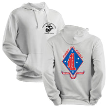 1stBn 1st Marines USMC Unit hoodie, First Battalion First Marines (1/1) logo sweatshirt, USMC gift ideas for men, Marine Corp gifts men or women 1stBn 1st Marines