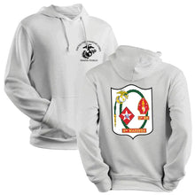 1st Bn 6th Marines USMC Unit hoodie, 1st Battalion 6th Marines logo sweatshirt, USMC gift ideas for men, Marine Corp gifts men or women grey