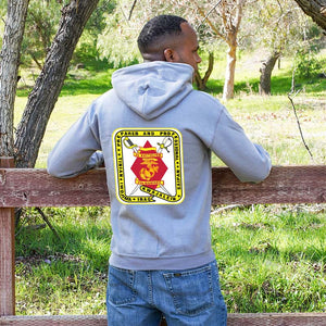 2d Battalion 23rd Marines Unit Logo Heather Grey Sweatshirt