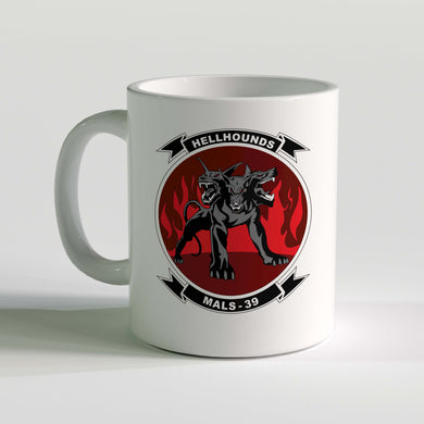 Marine Aviation Logistics Squadron 39 Hellhounds Unit Logo Coffee Mug
