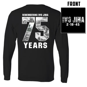 Iwo Jima USMC Long Sleeve T-Shirt, 75th anniversary Battle of Iwo Jima, Iwo Jima, Battle of Iwo Jima