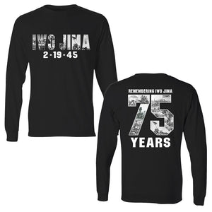 Iwo Jima USMC Long Sleeve T-Shirt, 75th anniversary Battle of Iwo Jima, Iwo Jima, Battle of Iwo Jima