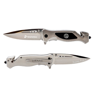 Officially Licensed USMC Stainless Steel Tactical Knife