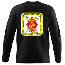 2d Battalion 23rd Marines Unit Logo Black Long Sleeve T-Shirt