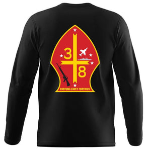 3rd Bn 8th Marines Marines Long Sleeve T-Shirt, 3/8 unit t-shirt, 3rd battalion 8th Marines