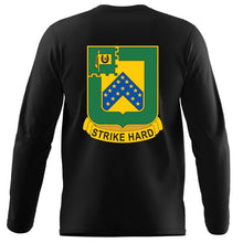 16th Calvary Regiment Army Black Long Sleeve T-Shirt