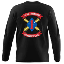 2nd Bn 11th Marines USMC long sleeve Unit T-Shirt, 2nd Bn 11th Marines logo, USMC gift ideas for men, Marine Corp gifts men or women 