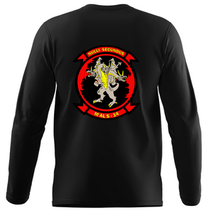 Marine Aviation Logistics Battalion 14 (MALS-14) Long Sleeve T-Shirt, MALS-14 unit t-shirt, USMC MALS-14, 1st Battalion 2nd Marines t-shirt, Marine Aviation Logistics Battalion 14 Long Sleeve Black T-Shirt
