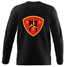 3rd Battalion 3rd Marines USMC long sleeve Unit T-Shirt, 3dBn 3rd Marines logo, USMC gift ideas for men, Marine Corp gifts men or women, 3/3 USMC Unit Gear, 3rdBn 3rd Marines