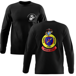 2D Radio Battalion - USMC Unit Long Sleeve T-Shirt