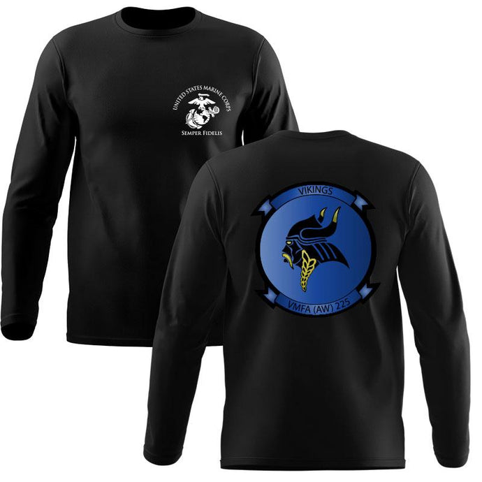 VMFA-225 Long Sleeve T-Shirt, Marine Fighter Attack Squadron 225