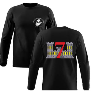 7th Engineer Support Battalion Black Long Sleeve T-shirt