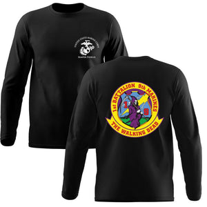 1st Battalion 9th Marines Long Sleeve T-Shirt, 1/9 Long Sleeve T-Shirt, USMC 1/9 Long Sleeve T-Shirt
