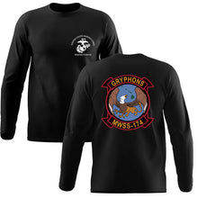 MWSS-174 USMC long sleeve Unit T-Shirt, MWSS-174 logo, USMC gift ideas for men, Marine Corp gifts men or women 