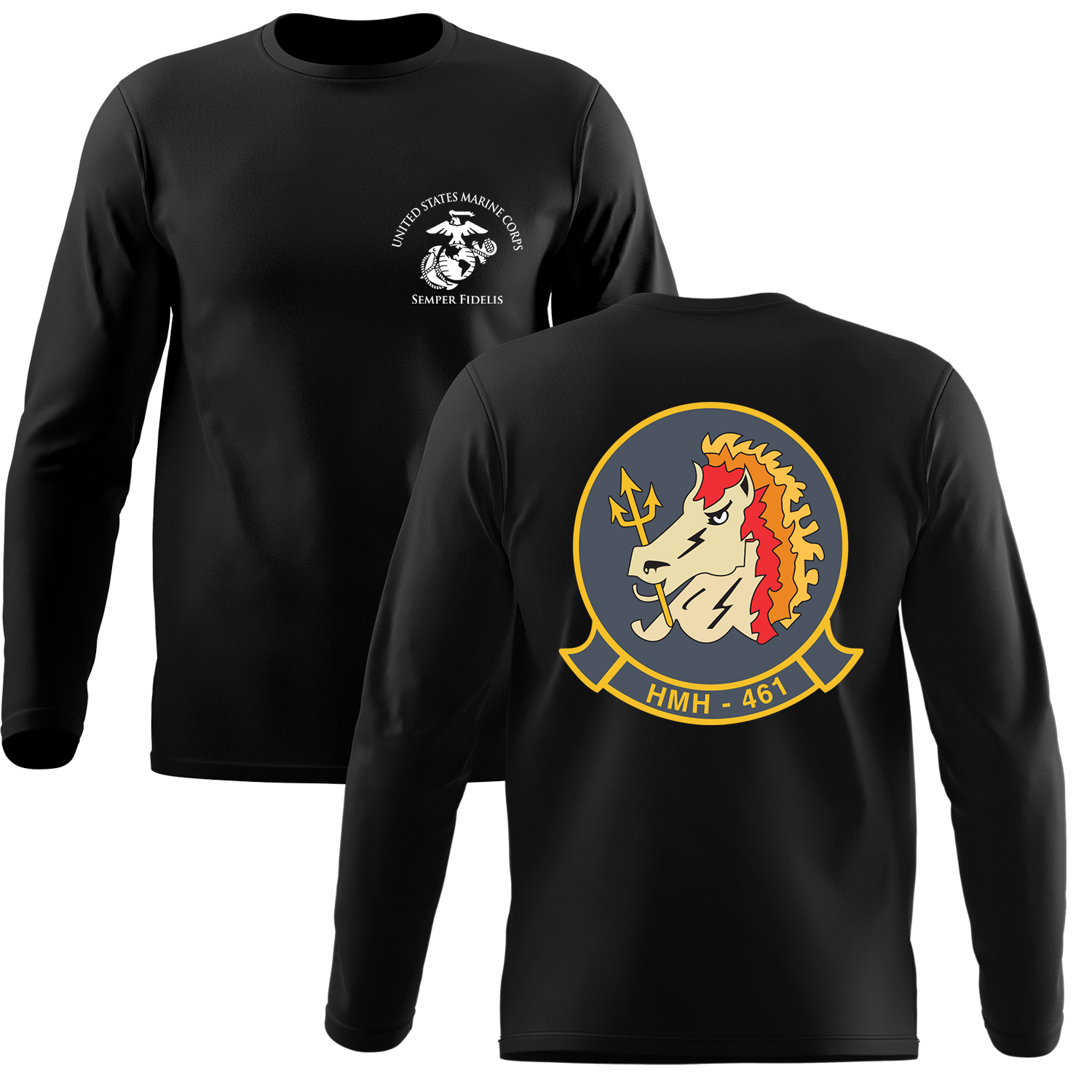 HMH-461 USMC Unit Long Sleeve T-Shirt