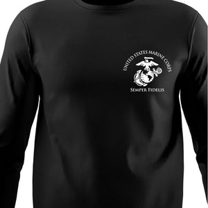 4th Force Reconnaissance Battalion USMC Unit Black Long Sleeve T-Shirt