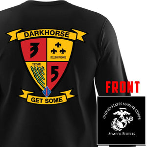 3rd Bn 5th Marines USMC long sleeve Unit T-Shirt, 3rd Bn 5th Marines logo, USMC gift ideas for men, Marine Corp gifts men or women 3rd Bn 5th Marines 3d Bn 5th Marines 