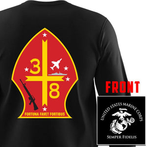 3rd Bn 8th Marines Marines Long Sleeve T-Shirt, 3/8 unit t-shirt, 3rd battalion 8th Marines
