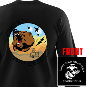 MWCS-48 USMC Unit Long Sleeve T-Shirt-NEW Logo