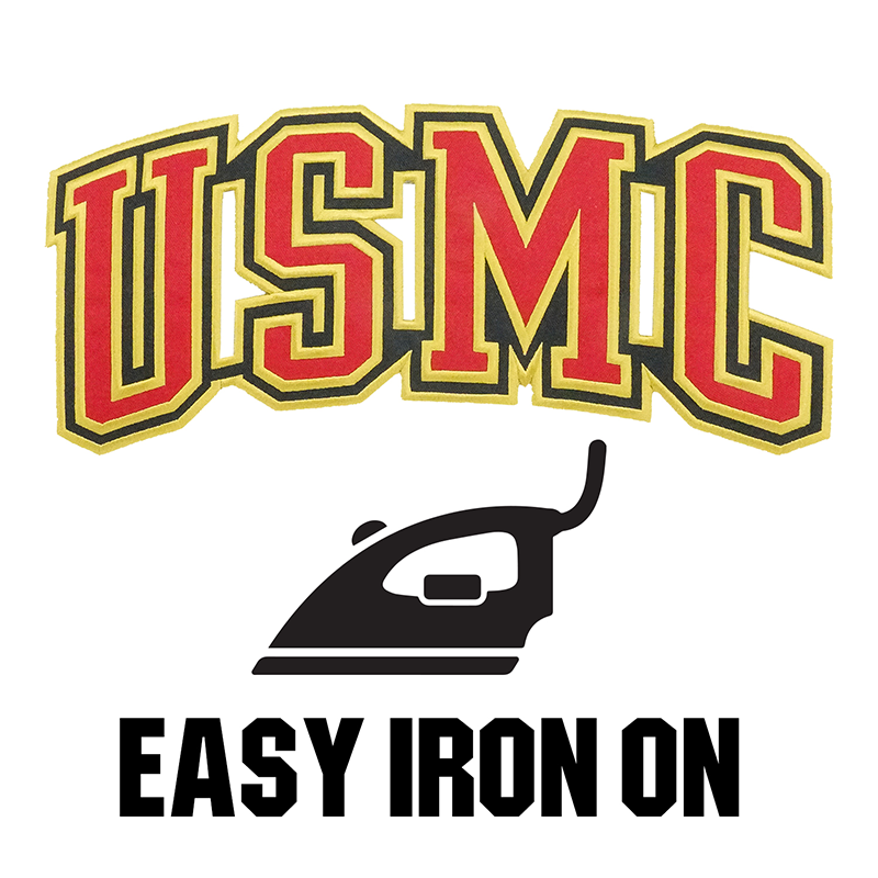 USMC Patch, 12 Inch Marine Corps Iron on Patch – Marine Corps Gift