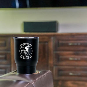 MWSS-174 logo tumbler, MWSS-174 coffee cup, Marine Wing Support Squadron 473 USMC, Marine Corp gift ideas, USMC Gifts for women 30 ounce