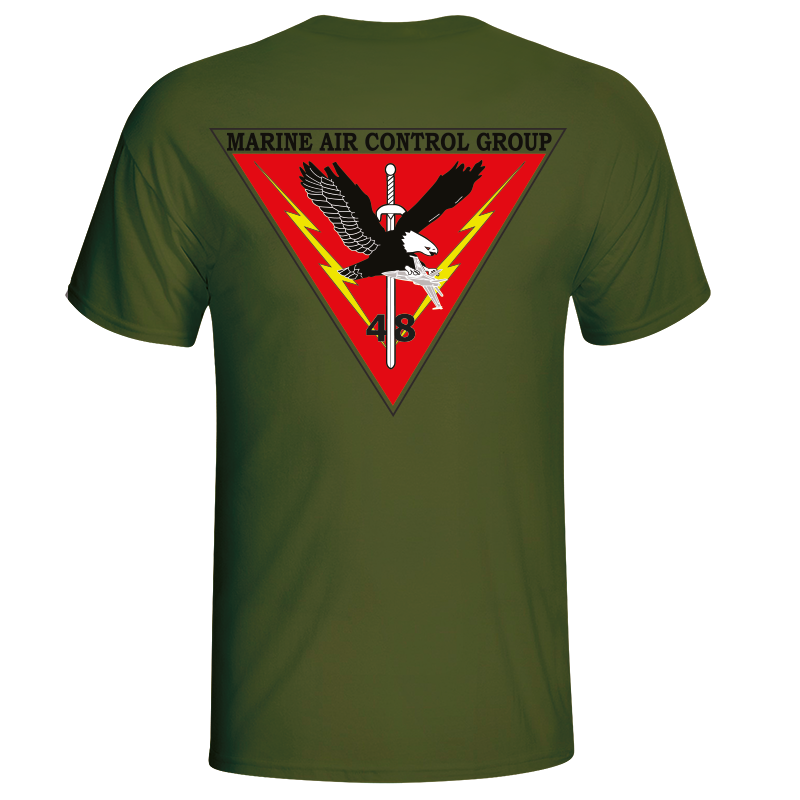 MACG-48 USMC Unit Long Sleeve T-Shirt OD Green