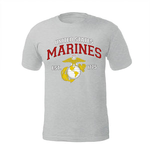 Grey USMC Est. 1775 T-Shirt