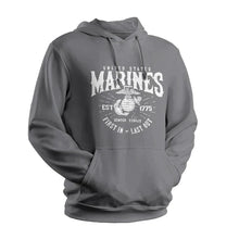 Marines First In Last Out Grey Sweatshirt
