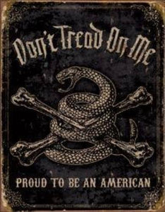 Metal Sign DTOM Proud to Be an American
