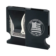 Metal RFID wallet Police Officer wallet with money clip
