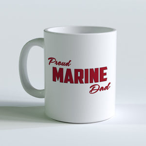 Proud Marine Dad Mug