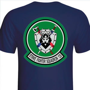 VFA-125, USN T-Shirt, US Navy Command Shirt, Strike Fighter Squadron 125 Navy Blue T-Shirt