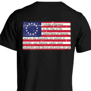 betsy ross pledge of allegiance t-shirt